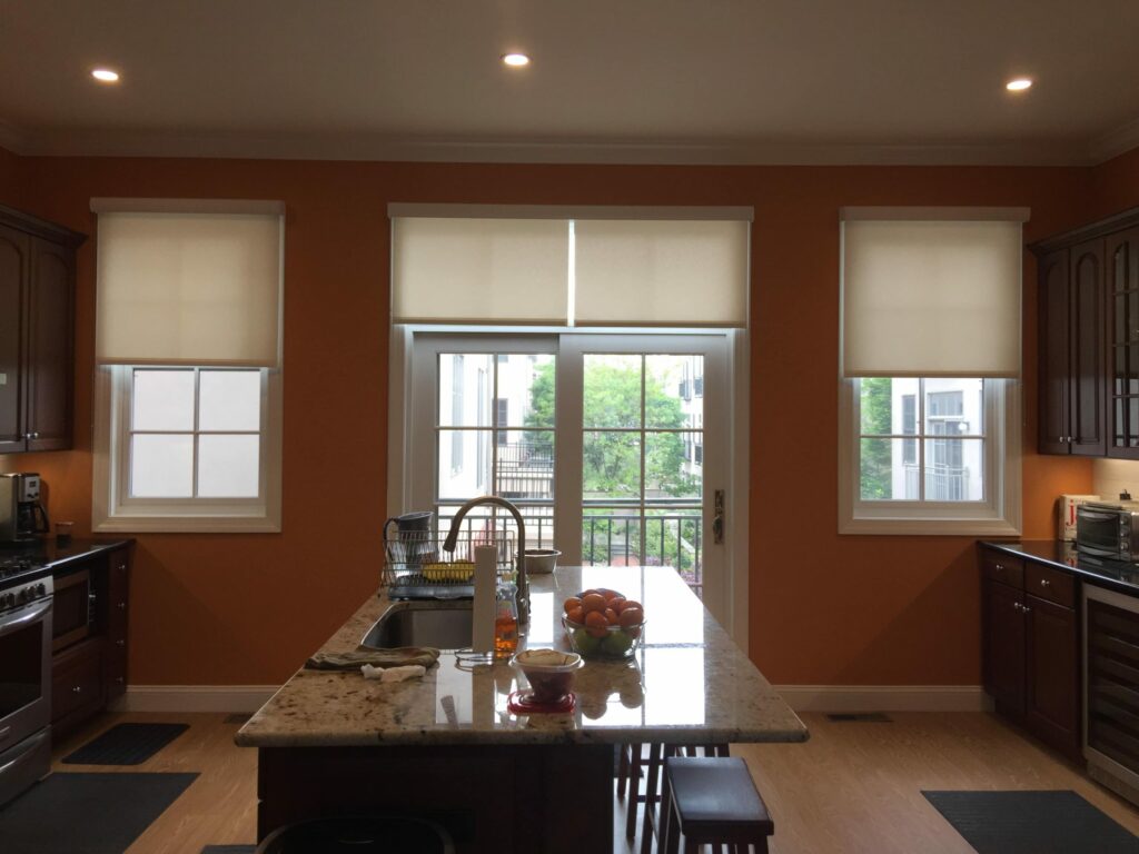 modern kitchen window blinds
